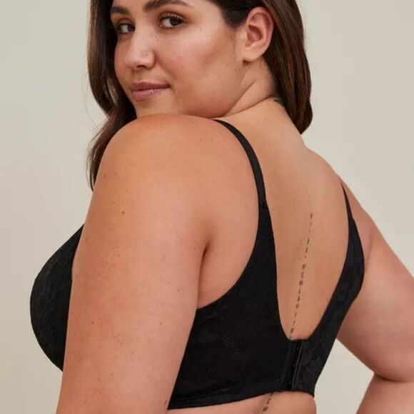 Torrid Curves Dream Wire Free Black Push Up Bra, Plus Size 38DDD NEW W/O TAG - Picture 2 of 8